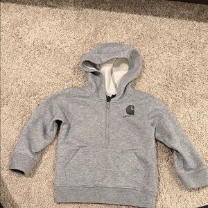 Carhartt Kids Light Gray Hoodie 2t